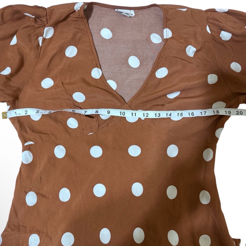 a new day Brown and White Polka Dot Maxi Dress - Picture 4 of 7